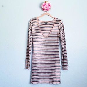 Wild Fable Ribbed Striped Mini dress
